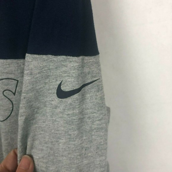 Denver Broncos Womens Sweatshirt Medium Nike Long Sleeve Lightweight Gray Blue - Picture 7 of 11